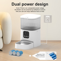 Distributeur automatique de nourriture pour animaux de compagnie Furrivo 3L Smart Pet Feeder PT08V avec contrôle WiFi par application, vidéo en direct, audio bidirectionnel et double alimentation pour chats et chiens