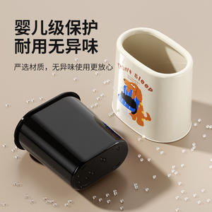 Nuevo Bote de Basura Absorbente para el Hogar, con Forma de D, sin Tapa, Doble Compartimento, Estilo de Dibujos Animados, para Baño - Product Image 1