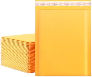 Nouveauté : Enveloppes à bulles en kraft, enveloppes rembourrées, sacs d'expédition, sacs de rangement pour cartes à collectionner - Product Image 1