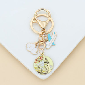 Porte-clés Souvenir <span class=keywords><strong>de</strong></span> Voyage, Pendentif <span class=keywords><strong>Carte</strong></span> du Monde et Avion, Cadeau Idéal pour Voyageurs, Vente en Gros pour Boutiques - Product Image 3