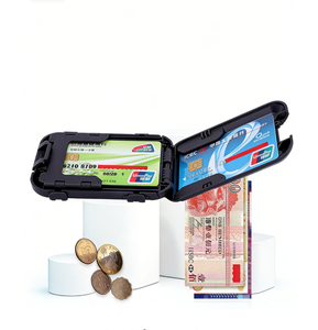 <span class=keywords><strong>Yamo</strong></span> Nouveau Porte-cartes de crédit multifonctionnel imperméable en aluminium et plastique avec fermeture à pression - Product Image 3