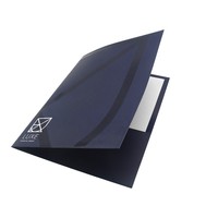 Personnalisation professionnelle gratuite : Dossier de présentation scolaire et de bureau avec fente pour cartes de visite, impression UV, marque