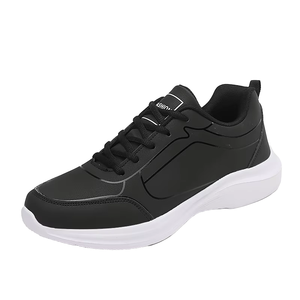 PONERAIT Men's Lightweight Explosive Synthetic <b>Leather</b> <b>Sneakers</b> Spring/Autumn/Winter Outdoor Casual Running Shoes Soft Rubber - Product Image 1