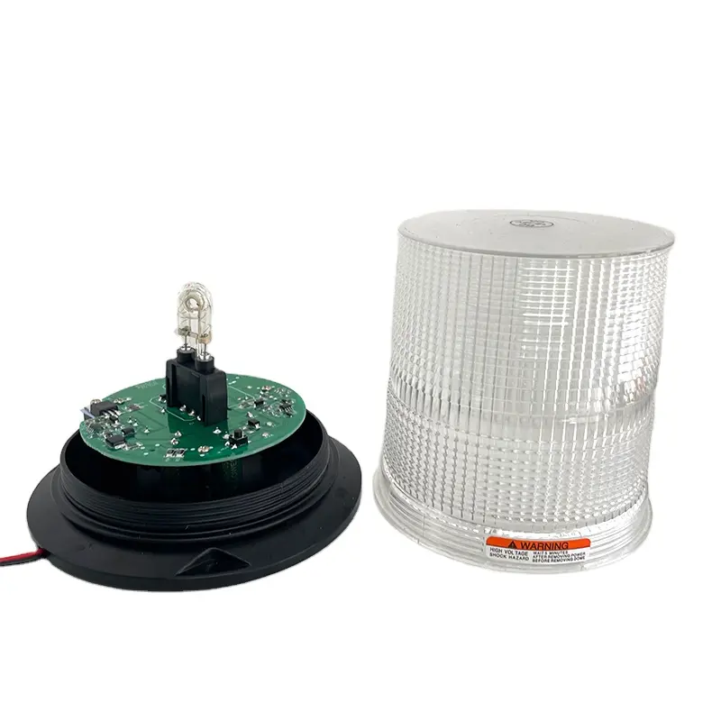 Indonesia market Round pcb warning light amber xenon warning lamp LED warning beacon