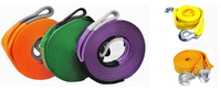 Sangle plate en polyester 4 plis, codée par couleur, de 1 à 10 tonnes, sangle de levage robuste, 1 à 12 m, CE