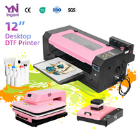 Impresora Mini A3 Personalizable Ingani con Cabezal de Impresión F1080, Impresora DTF de 12 Pulgadas para Impresión en Tela y Camisetas