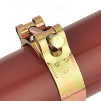 Collier de serrage à boulon unique en acier au carbone galvanisé zingué 17mm-252mm Machine hydraulique Connexion de tuyau haute pression Fixation