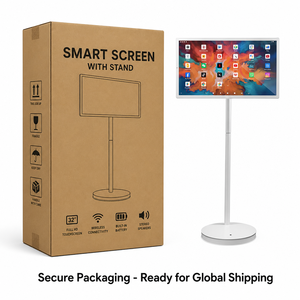 Machine de compagnie intelligente rotative, écran tactile tout-en-un de 32 pouces, affichage intelligent mobile <span class=keywords><strong>portable</strong></span>, appels vidéo en ligne - Product Image 6