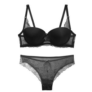 Conjunto de Brasier y Panty, Fotos de Chicas Sexys, Mujeres, Brasier de Malla Negra Elegante - Product Image 3