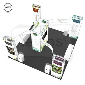 Tawns 20x20 Custom Easy Assemble Exhibition Tradeshow Displays Stand Booth For Fairs