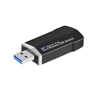 Clé USB WiFi double bande 2,4G/5,8G USB3.0 1300Mbps, récepteur sans fil pour ordinateur portable, adaptateur MTK7612U Kali Linux en stock
