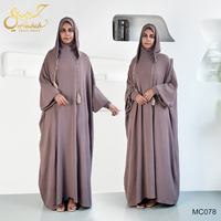 Gamis Abaya Berkerudung untuk Sholat Wanita Muslim, Grosir Pakaian Muslim Modis Dubai Turki, Pakaian Islami untuk Sholat