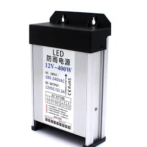 실외용 400W IP65 LED 비 방지 알루미늄 하우징 5VDC 12VDC 24VDC 스위치 전원 공급 장치