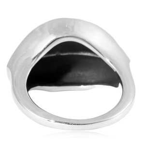 yunnique Unisex <b>Titanium</b> Steel <b>Ring</b> Silver Geometric Design Punk Style Fashion Jewelry Gift - Product Image 4