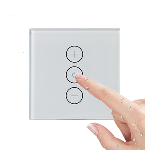 Sang Trọng Điện Tường Chuyển Glass Touch Panel Thông Minh Cuộc Sống APP Kiểm Soát <span class=keywords><strong>Dimmer</strong></span> <span class=keywords><strong>Switch</strong></span> Cho Đèn <span class=keywords><strong>Led</strong></span> - Product Image 2
