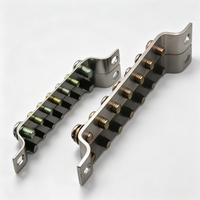 Barre omnibus de terre en cuivre pur à 7 trous, connexion par boulons 2*20mm, bornier de terre 50A, barre neutre