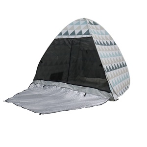 Carpa de <span class=keywords><strong>Playa</strong></span> Piramidal de Apertura Rápida con Un Solo Toque, con Varillas de Acero, Resistente al Viento y al Sol, Tela con Revestimiento Plateado, para Uso en las Cuatro Estaciones - Product Image 5