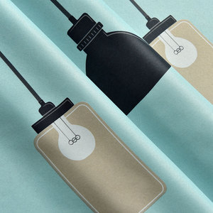 Tissu pour rideau de lampe suspendue imprimé, mélange semi-occultant filtrant la lumière, vendu <span class=keywords><strong>au</strong></span> <span class=keywords><strong>mètre</strong></span> - Product Image 6