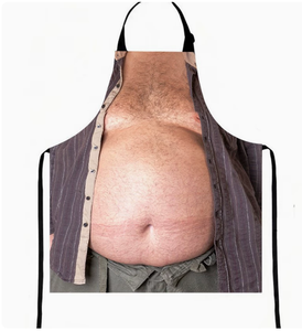 <span class=keywords><strong>Tablier</strong></span> de barbecue ajustable 100 % polyester pour homme avec imprimé ventre de papa, cadeau drôle pour la fête des pères, les amateurs de budgies et les fêtes de Noël - Product Image 6