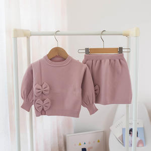 Conjuntos de Ropa de Invierno para Bebés Sunny Baby, Cárdigan y Falda para Niñas Pequeñas, Conjuntos de Ropa para Bebés y Niños - Product Image 2