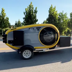 2023 Fctrailers Teardrop travel Camping kitchen Cheapest High portable Camp Trailer for sale