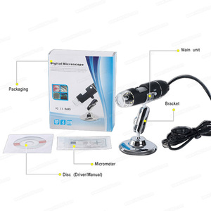 1600X Microscopio <span class=keywords><strong>digital</strong></span> 8LED Lupa de mano industrial para exteriores Lupa de belleza Microscopio electrónico USB - Product Image 3