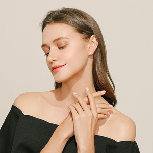 <b>Opal</b> <b>Ring</b> 925 Sterling Silver Prong Setting Round Diamond Accent Women's Classic Engagement Gemstone <b>Ring</b> - Product Image 3