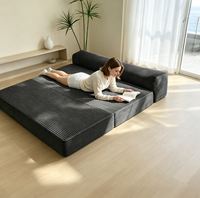 Fournisseur Vérifié Canapé-lit Pliable 3-en-1 en Mousse à Mémoire de Forme Compressée, Résistance 500 LBS, Retour à l'État d'Équilibre en 48H, Largeur 54 Pouces, pour Chambre à Coucher