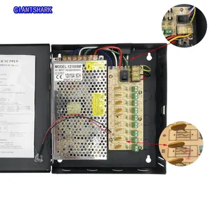 Gute Qualität CCTV-Schalt netzteil 9-Kanal-Netzteil 12 V120W Box 12V 10a 9-Kanal-Netzteilbox