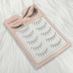 Cils artificiels Devil Volume Wispy Fairy faits à la main, épaisseur 0,10 mm, tige transparente, bande complète, <span class=keywords><strong>maquillage</strong></span> naturel des yeux - Product Image 2