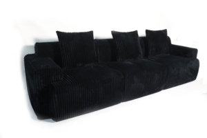 Ensemble de canapés compressés optimisant l'espace - Revêtement en tissu style villa, confort de qualité <span class=keywords><strong>appartement</strong></span>/hôtel avec noyau en éponge - Product Image 3