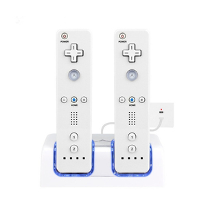 Sạc pin có thể sạc lại cho <span class=keywords><strong>Wii</strong></span> Gamepad kép từ xa trạm sạc sạc Dock cho <span class=keywords><strong>Wii</strong></span> - Product Image 2