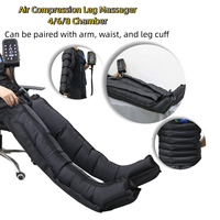 Bottes de compression homologuées CE avec 6 modes, batterie 5000 mAh et pression réglable pour drainage lymphatique et massage des jambes