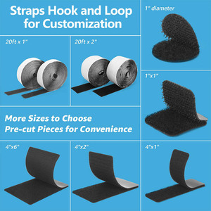 Wholesales 15 20 25 30mm Damage-Free Peel Off Removable Sticky Back Tape <strong>Hook</strong> <strong>and</strong> <strong>Loop</strong> Tape with Adhesive Back - Product Image 4
