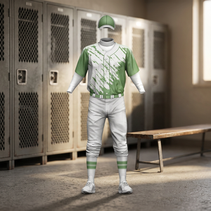 Uniforme de baseball/softball à manches courtes pour hommes personnalisé avec logo d'équipe, antibactérien, respirant, 100% polyester, vêtements de sport - Product Image 2
