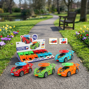 Voiture télécommandée électrique en plastique en forme de soucoupe volante pour enfants débutants - Jouet de course extérieur avec 4 couleurs - Product Image 1
