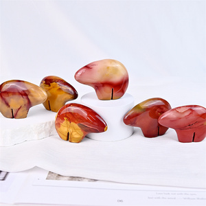 Bán Buôn Tự Nhiên Chất Lượng Cao Đánh Bóng Pha Lê 3 Inch Mookaite Gấu Khắc Thủ Công Mỹ Nghệ Cho Món Quà - Product Image 1