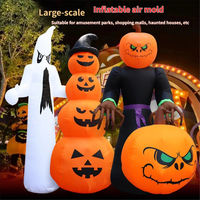 Décorations Gonflables Géantes d'Halloween : Citrouille, Sorcière, Fantôme – Modèles et Accessoires pour Affichage Commercial Intérieur/Extérieur