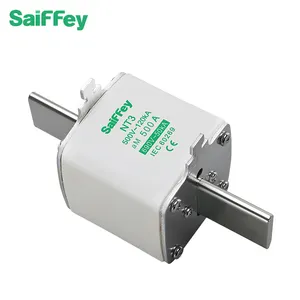 SAIFFEY Cartridge Fuse Link NT3 AM 500A Ceramic Body+copper/brass Part 315A To 630A Knife Shape Fuse Link