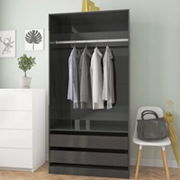 Armoire en bois moderne simple de haute qualité, personnalisable en couleur, durable, avec 2 tiroirs, pour chambre à coucher, atelier, salon