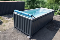 Piscine hors sol portable en acier ondulé avec système de filtration pour villa et ferme en plein air