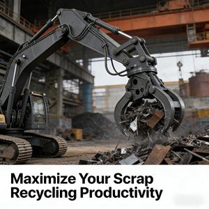 מחפר מותאם אישית עם גריפר לגרוטאות, עץ ואבן, יפן, סִגְנוֹן גריפר פלדה - Product Image 2