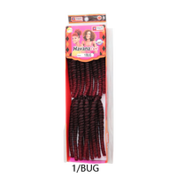 BEZALE 1/BUG Prix d'usine Extensions de cheveux synthétiques prébouclées à texture naturelle et douce, style tresses bouclées, pour coiffures et tresses