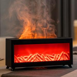 Moderner Simulierter Kamin Ätherisches Öl Diffusor Heimdekoration DIY 3D-Flammen-Malerei Ultraschall-Luftbefeuchter für den Haushalt - Product Image 2