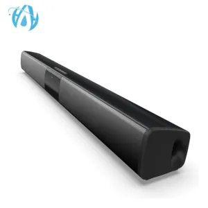 UtvスリムWireless Bluetooth Soundbar Stereo SpeakerためTV Home Theater TF USB Sound Bar(Black) RCAホームエンターテイメント用