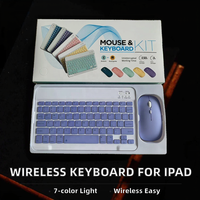 Nouveau clavier sans fil ultra-fin USB Type-C pour tablette iPad Pro 2020/11/12.9/10.5/8e/7e/6e génération/Air/Mini, disposition US, 78 touches, 7 couleurs