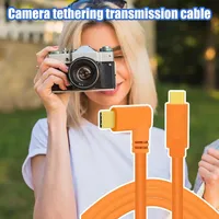Cable de Datos USB 3.0 Tipo-C a Tipo-C de Cobre de 5m para Transferencia de Datos de Cámara, Compatible con A7, EOS R, Z9/Z8/Z6