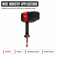 Palans de levage intelligents de 150 kg pour systèmes de grues aériennes et à flèche, équilibreur électrique monophasé avec contrôle en mode flottant
