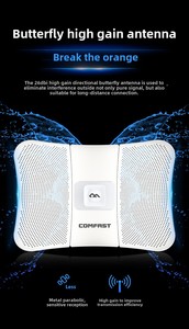 Comfast CF-E319A V2 กำลังส่งสูง 5.8g สำหรับการตรวจสอบระยะไกล 11 กม. ความเร็วสูง CPE Bridge 900m เสาอากาศสื่อสารจากผู้ผลิต 562 5.8g - Product Image 4