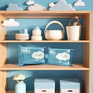 Lingettes humides jetables écologiques de haute qualité de l'usine OEM <span class=keywords><strong>Tissu</strong></span> non tissé pour bébé féminin Nettoyage doux et efficace Vente en gros - Product Image 3